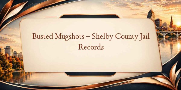 Busted Mugshots – Shelby County Jail Records