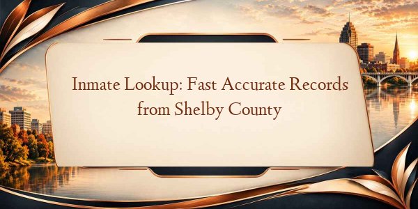 Inmate Lookup: Fast Accurate Records from Shelby County